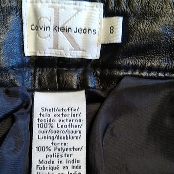 Calvin Klein Leather Pants - Picture 6 of 7
